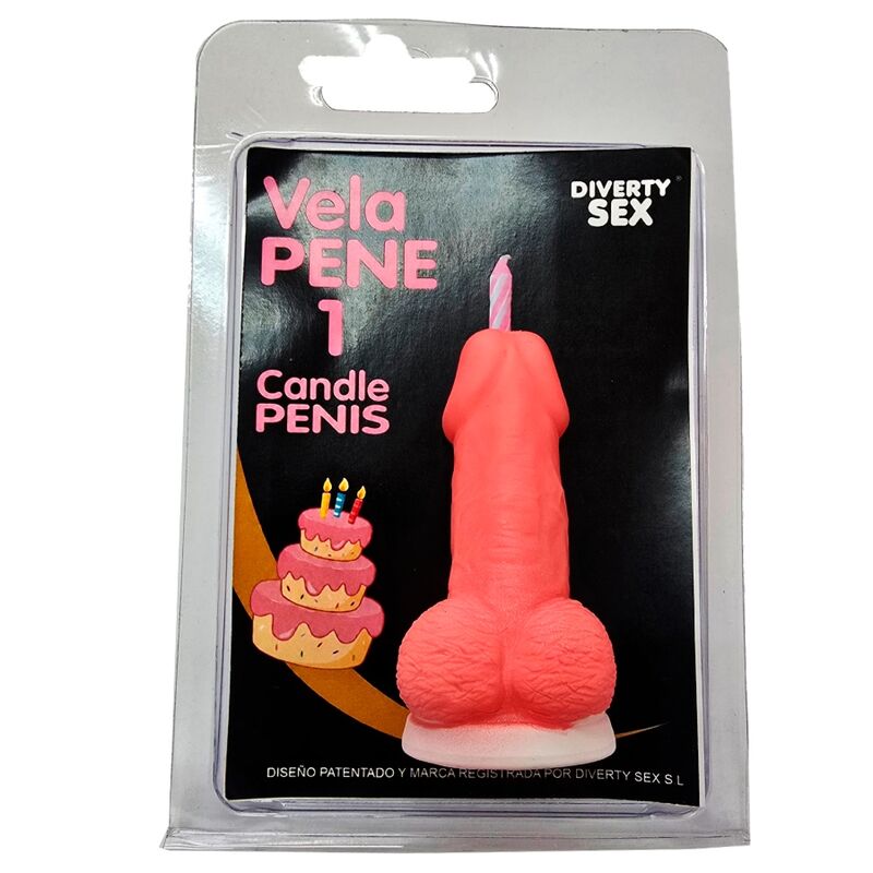 DIABLO PICANTE - PENISKAARS IN DE VORM VAN HET NUMMER 1 ROZE KLEUR