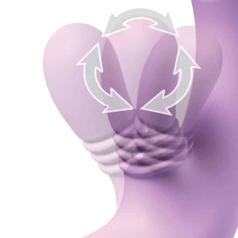 FANTASY FOR HER - INTIMOTION FLUTTER PRO PURPLE G-SPOT & CLITORAL RABBIT VIBRATOR
