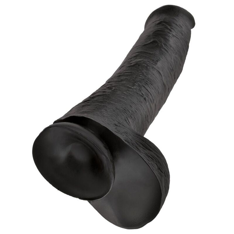 KING COCK - REALISTIC DILDO WITH TESTICLES 38 CM BLACK