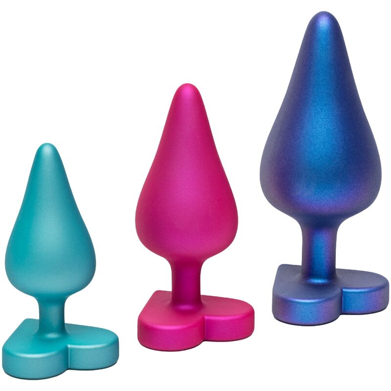 ROMP - LUSTER ANAL TRAINING KIT S/M/L WITH HEART-SHAPED BASE
