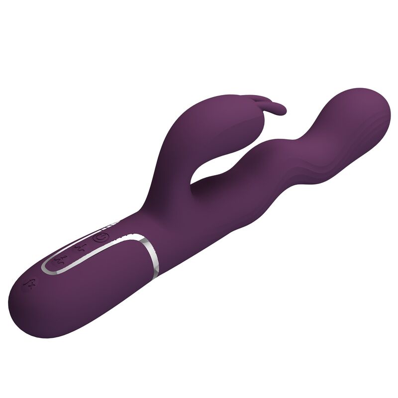 PRETTY LOVE - LOURSEN RABBIT-VIBRATOR MIT STOSSFUNKTION UND 7 VIBRATIONEN USB-WIEDERAUFLADBAR LILA