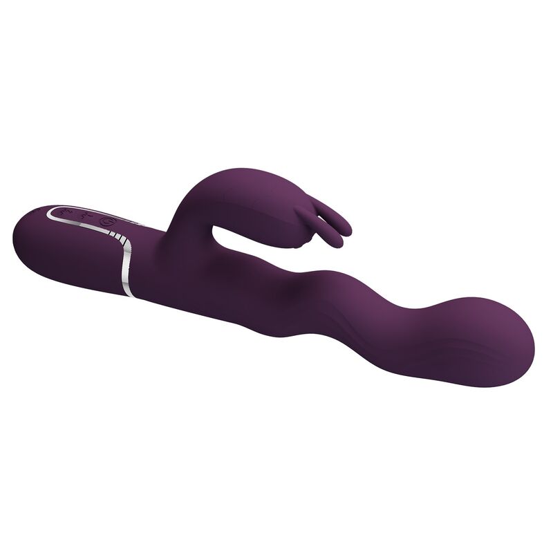 PRETTY LOVE - LOURSEN RABBIT-VIBRATOR MIT STOSSFUNKTION UND 7 VIBRATIONEN USB-WIEDERAUFLADBAR LILA