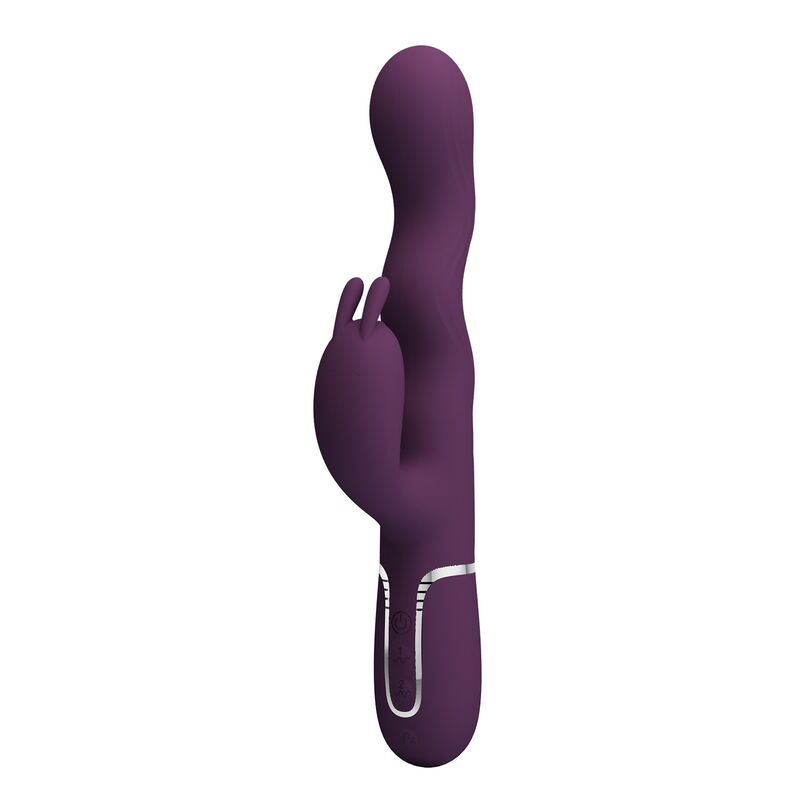 PRETTY LOVE - LOURSEN RABBIT-VIBRATOR MIT STOSSFUNKTION UND 7 VIBRATIONEN USB-WIEDERAUFLADBAR LILA