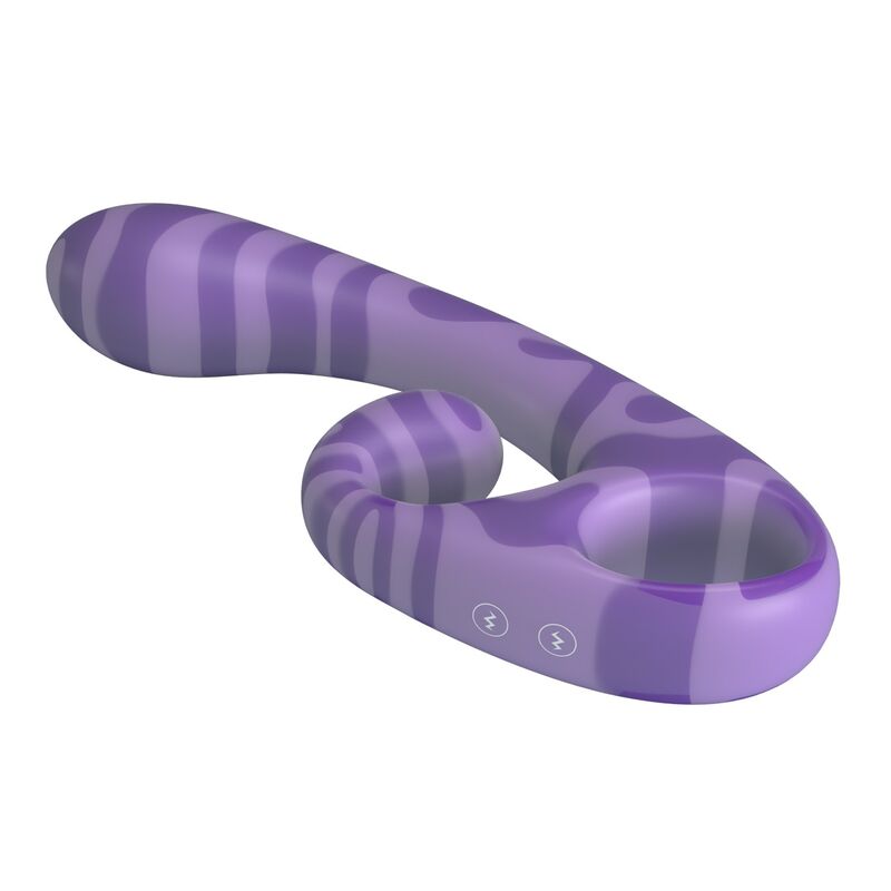 PRETTY LOVE - VIBRATORE A DOPPIA ESTIVA CON MANICO 19 CM Ø 3,5 CM VIOLA