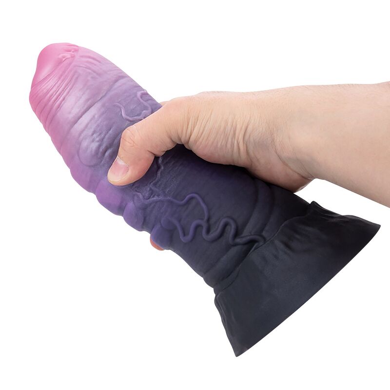 POWER MONSTERS - DREADFUL FIEND BICOLOR FANTASY SILICONE DILDO 24 CM Ø 6 CM