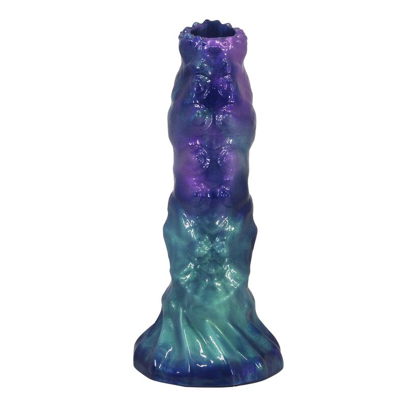 POWER MONSTERS - DUSKWALKER SENTINEL TREFARVET OPBLÆSELIG FANTASY-DILDO I SILIKONE 23 CM Ø 5 CM