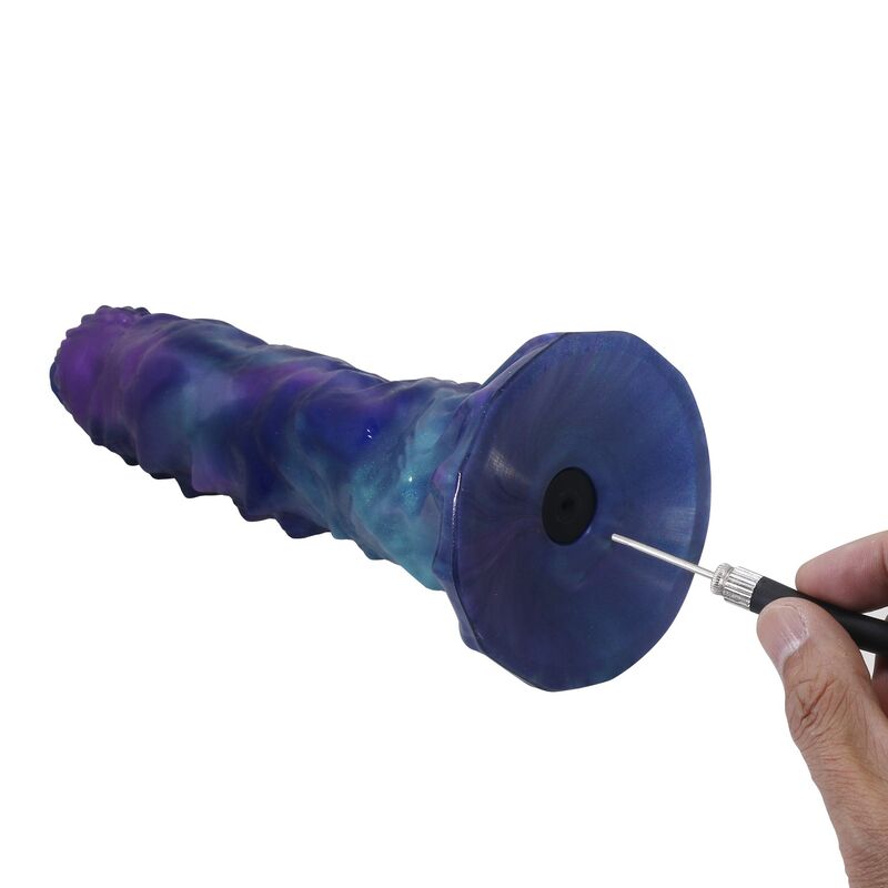 POWER MONSTERS - DUSKWALKER SENTINEL TREFARVET OPBLÆSELIG FANTASY-DILDO I SILIKONE 23 CM Ø 5 CM