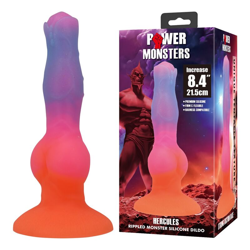 POWER MONSTERS - HERCULES FANTASY SILICONE DILDO 21.5 CM Ø 5 CM