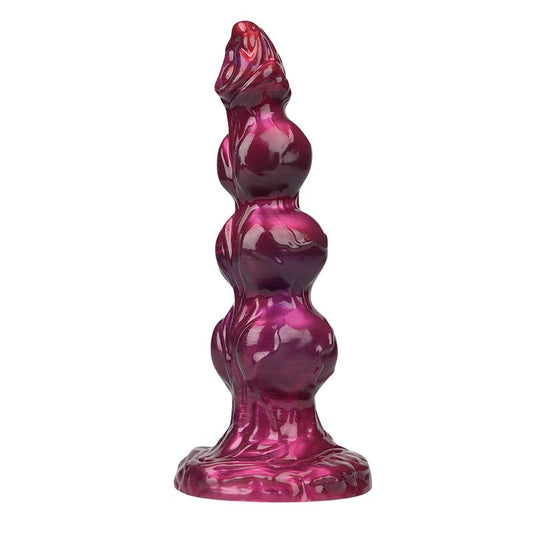 POWER MONSTERS - PRIMAL BEASTLORD GODE FANTASY ROSE TRANSLUCIDE EN SILICONE 26 CM Ø 5 CM