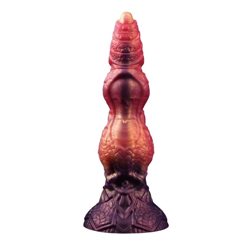POWER MONSTERS - SAVAGE BEASTLORD TRICOLOR FANTASY SILICONE DILDO 24 CM Ø 5 CM