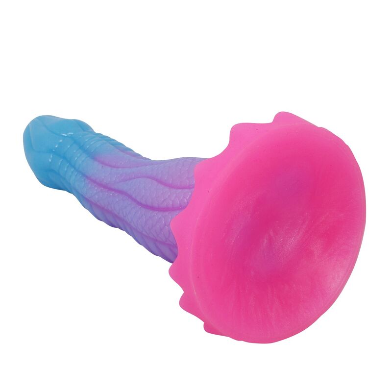 POWER MONSTERS - VOID PYTHON FANTASY DILDO WITH SUCTION CUP 20.5 CM Ø 5.2 CM BLUE, PURPLE & PINK