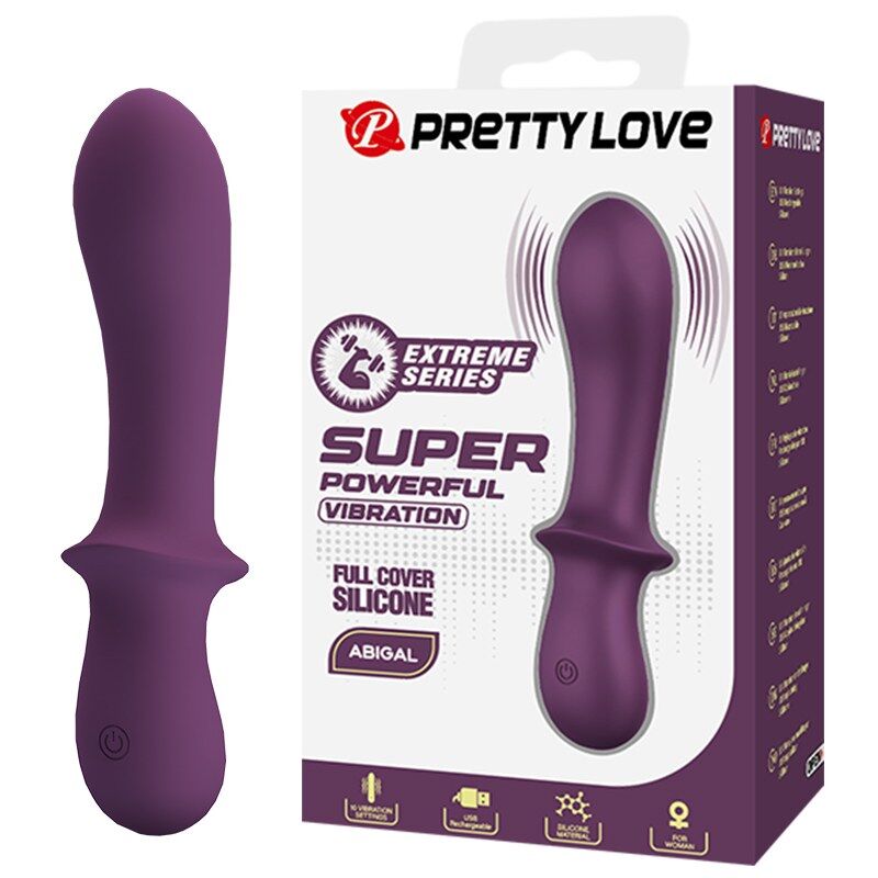 PRETTY LOVE - ABIGAIL LADATTAVA VIBRAATTORI 10 TOIMINTOA VIOLETTI