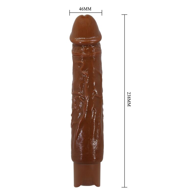 PRETTY LOVE - DUKE REALISTISK VIBRATOR 23.5 CM Ø 4.8 CM BRUN