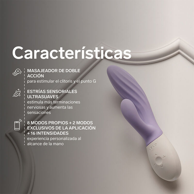 LELO - INA TWIST DOUBLE VIBRATOR RABBIT FOR G-SPOT AND CLITORIS LAVENDER