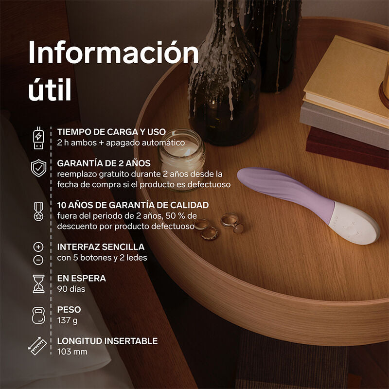 LELO - MONA TWIST RECHARGEABLE APP-CONTROLLED G-SPOT VIBRATOR LAVENDER
