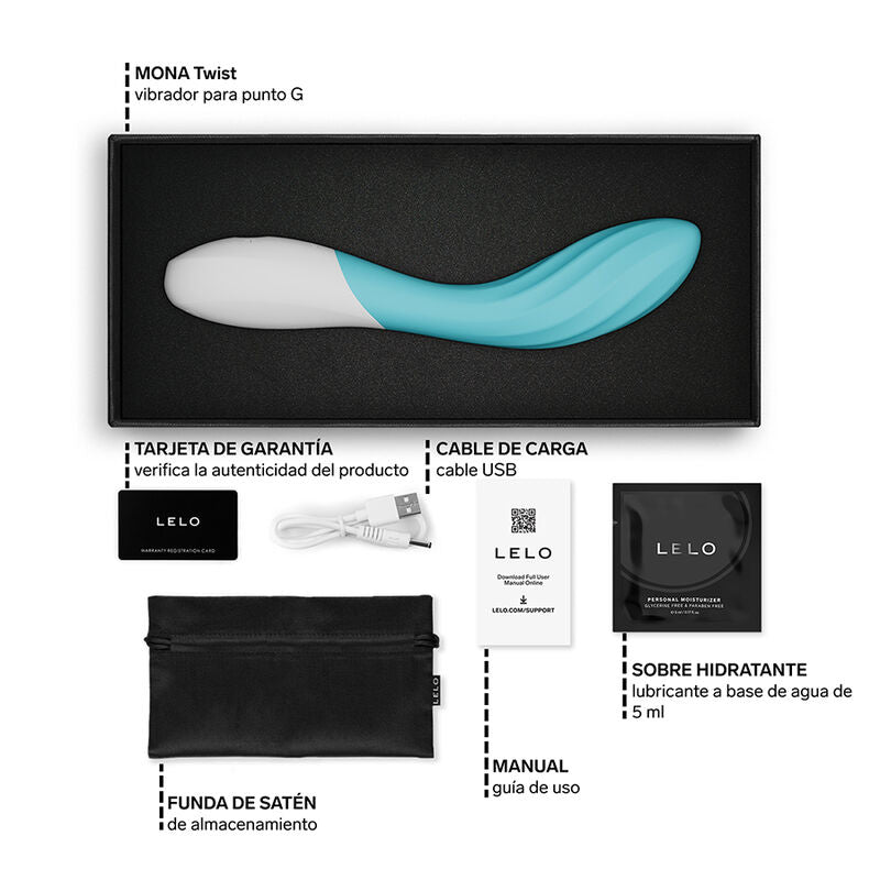 LELO - MONA TWIST RECHARGEABLE APP-CONTROLLED G-SPOT VIBRATOR LAVENDER