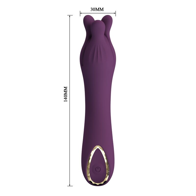 PRETTY LOVE - LUNAO RECHARGEABLE VIBRATOR 10 FUNCTIONS PURPLE