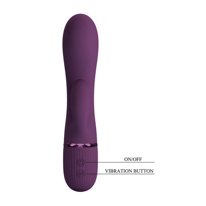 PRETTY LOVE - MARGIE RECHARGEABLE RABBIT VIBRATOR 10 FUNCTIONS PURPLE