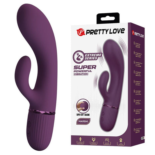 PRETTY LOVE - MARGIE VIBRADOR RABBIT RECARREGÁVEL 10 FUNÇÕES ROXO