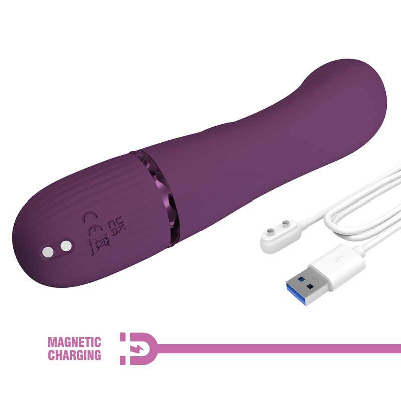 PRETTY LOVE - MARGIE RECHARGEABLE RABBIT VIBRATOR 10 FUNCTIONS PURPLE