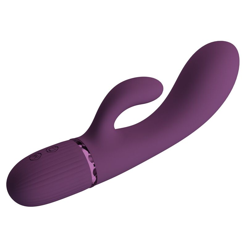 PRETTY LOVE - MARGIE RECHARGEABLE RABBIT VIBRATOR 10 FUNCTIONS PURPLE