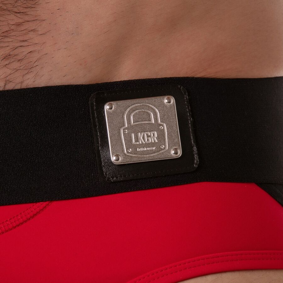 LOCKER GEAR - JOCKBRIEF MIT BREITEM BUND, ROT L