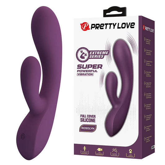 PRETTY LOVE - ROSOLYN VIBROMASSEUR RABBIT RECHARGEABLE 10 FONCTIONS