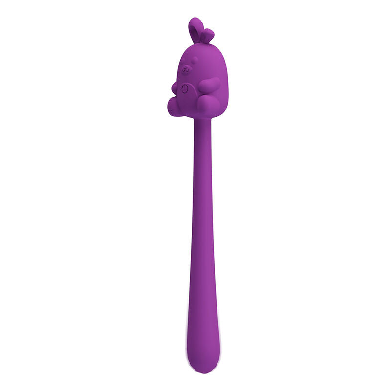 PRETTY LOVE - VIBRATORE FLESSIBILE A FORMA DI CONIGLIETTO, RICARICABILE TRAMITE USB, VIOLA