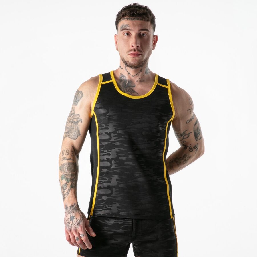 LOCKER GEAR - PEŁNY DOSTĘP WOJSKOWY, ŻÓŁTY TANKTOP L