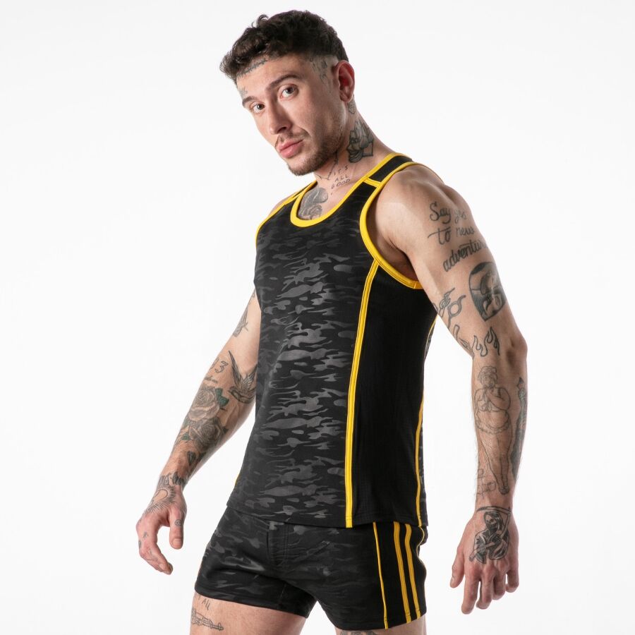 LOCKER GEAR - PEŁNY DOSTĘP WOJSKOWY, ŻÓŁTY TANKTOP L