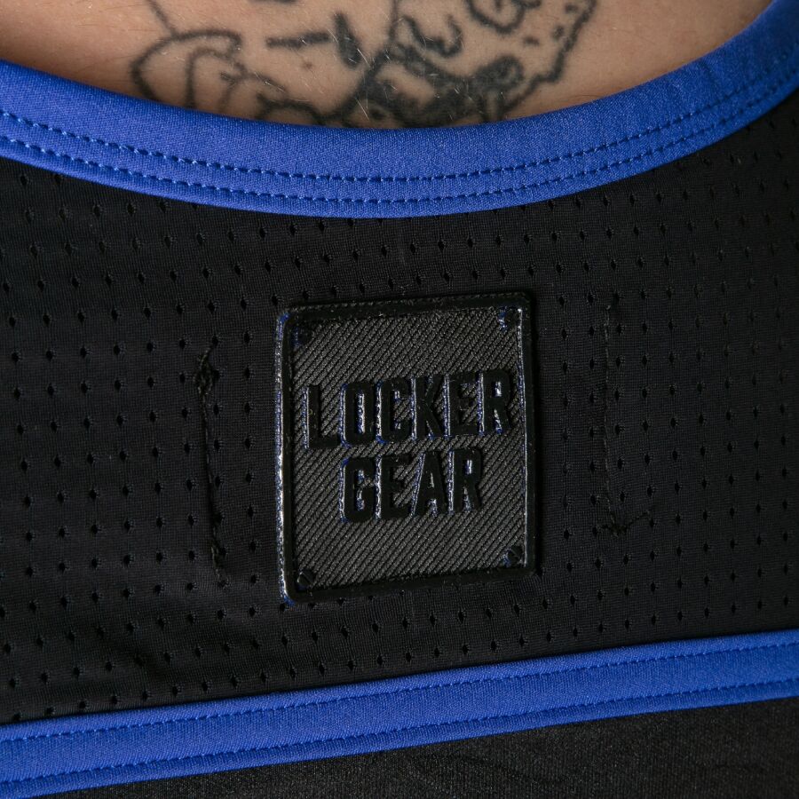 LOCKER GEAR - TANKTOP MIT VOLLEM MILITÄRZUGANG, BLAU, XL