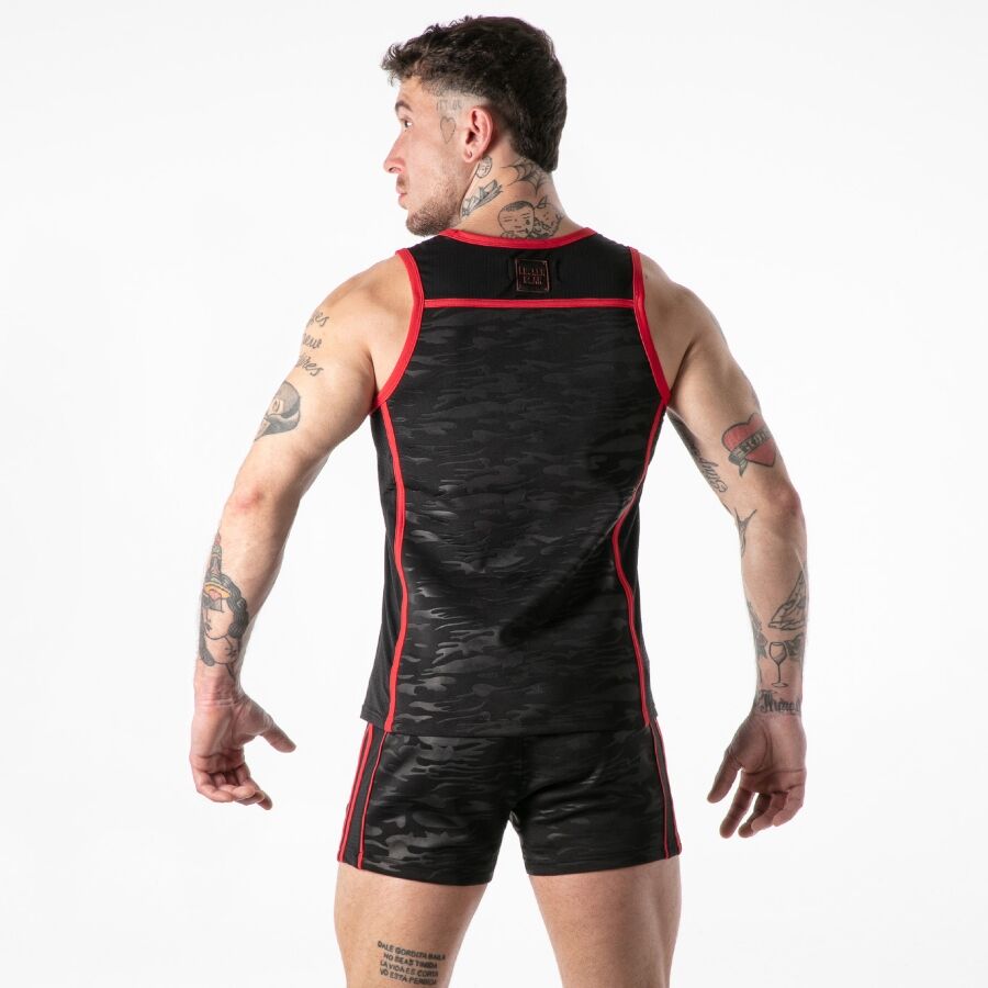 LOCKER GEAR - PEŁNY DOSTĘP WOJSKOWY TANKTOP CZERWONY XL