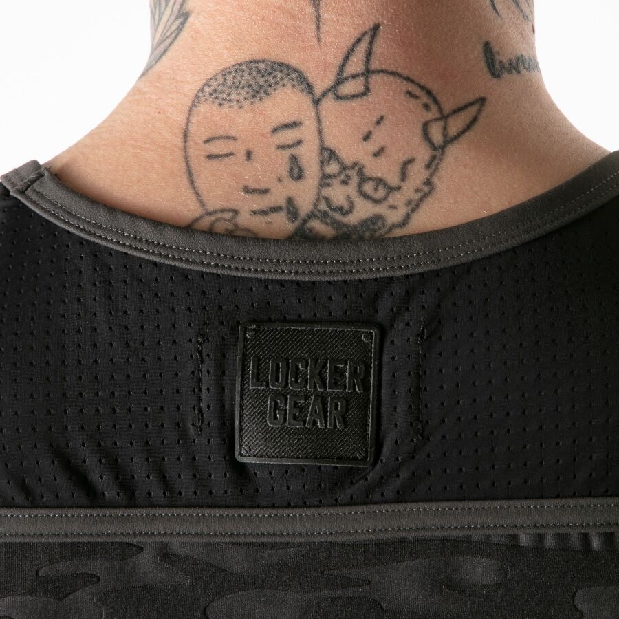 LOCKER GEAR - Tanktop mit vollem Militärzugang, schwarz, XL