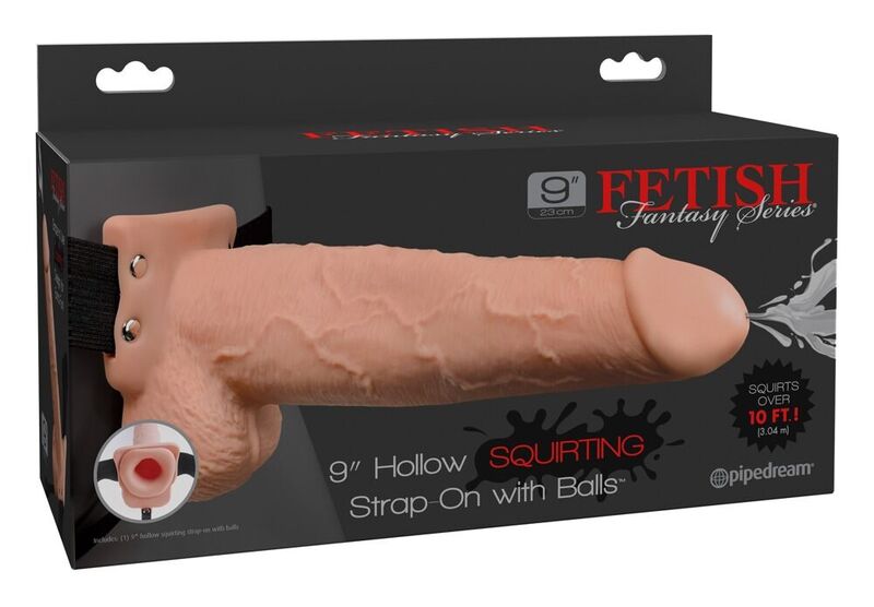 FETISH FANTASY SERIES - HARNESS WITH DONG 9 CUM