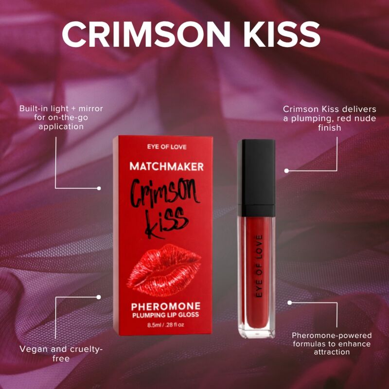 EYE OF LOVE - MATCHMAKER CRIMSON KISS RODE LIPGLOSS MET VOLUMINIUMEND EFFECT EN FEROMONEN 8,5 ML