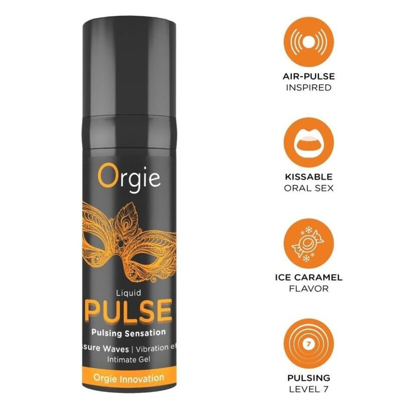 ORGIE - PULSE KYSSEBAR INTIMGEL MED PULSERENDE FORNEMMELSE 15 ML