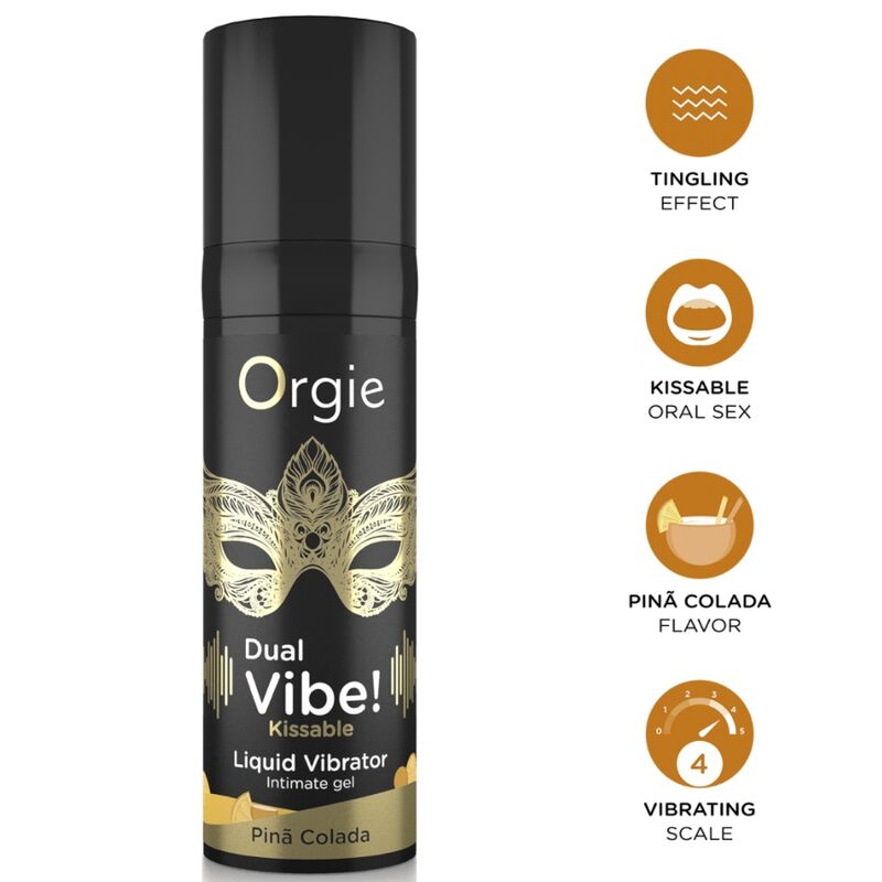 ORGIE - PODWÓJNA WIBRA! WIBRATOR W PŁYNIE PIÑA COLADA DO POSUWANIA 15 ML