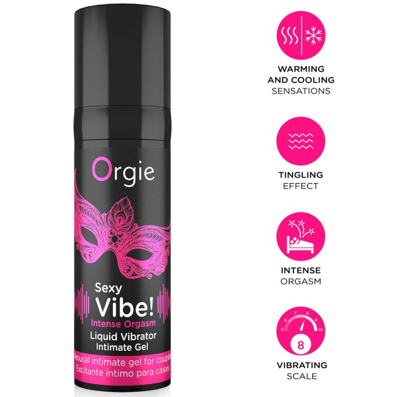 ORGIE - SEXY VIBE! INTENS ORGASME FLERE FORNEMMELSER INTIMGEL 15 ML