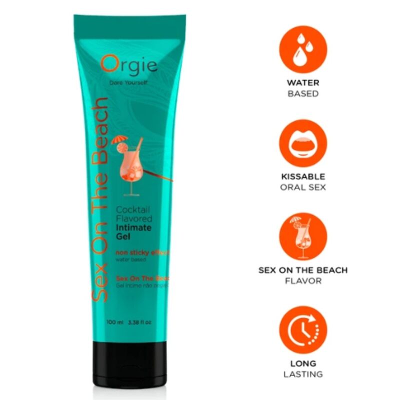 ORGIE - LUBE TUBE COCKTAIL SEX ON THE BEACH SUUDELTAVA VESIPOHJAINEN INTIIMIGEELI 100 ML