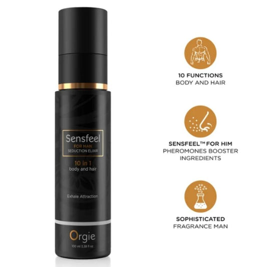 ORGIE - SENSFEEL FÜR DEN MÄNNER VERFÜHRUNGS-ELIXIER 10 IN 1 FÜR KÖRPER UND HAAR 100 ML