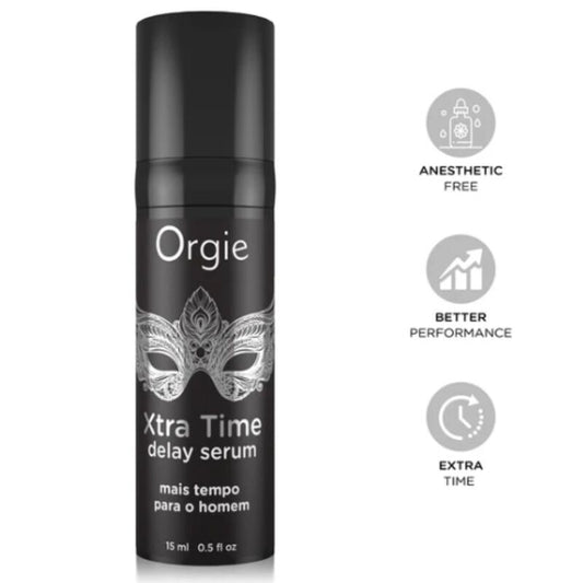 ORGIE - XTRA TIME SILIKON-VERZÖGERUNGSSERUM, ANÄSTHETIKFREI, 15 ML