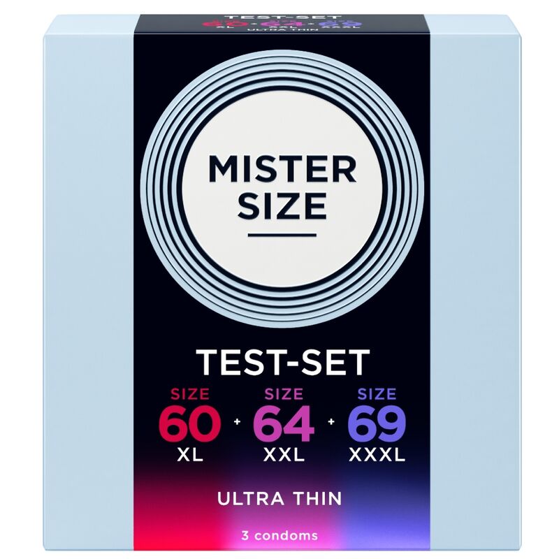 MISTER SIZE - PROVPACK KONDOMER STORLEK 60-64-69 MM (3 ST)